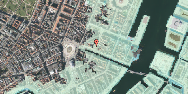 Stomflod og havvand på Lille Strandstræde 3, 1. th, 1254 København K