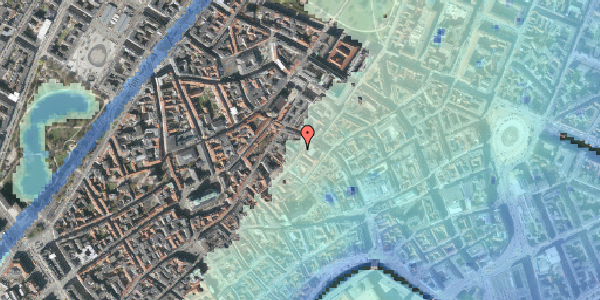 Stomflod og havvand på Løvstræde 6, kl. , 1152 København K
