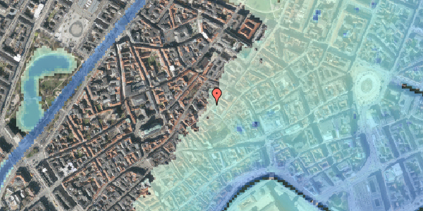 Stomflod og havvand på Løvstræde 14, kl. , 1152 København K