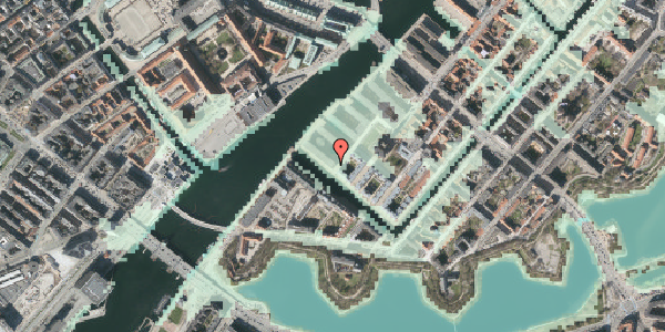 Stomflod og havvand på Nicolai Eigtveds Gade 34, 3. tv, 1402 København K