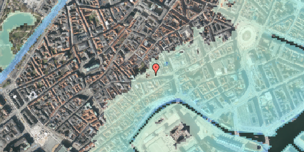 Stomflod og havvand på Niels Hemmingsens Gade 1, 2. tv, 1153 København K
