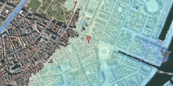 Stomflod og havvand på Ny Adelgade 9, kl. , 1104 København K