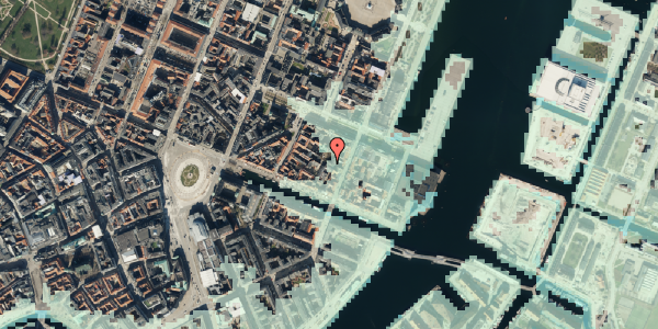 Stomflod og havvand på Nyhavn 31F, kl. 50, 1051 København K