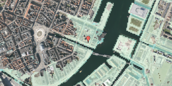 Stomflod og havvand på Nyhavn 65, st. , 1051 København K