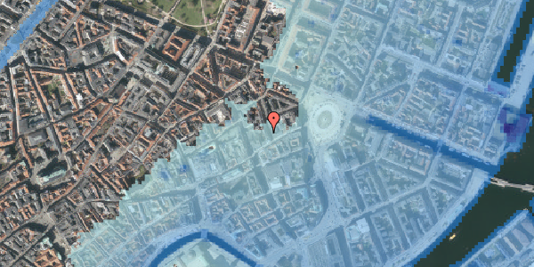 Stomflod og havvand på Ny Østergade 3, kl. 1, 1101 København K