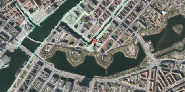 Stomflod og havvand på Overgaden Oven Vandet 4A, 2. tv, 1415 København K