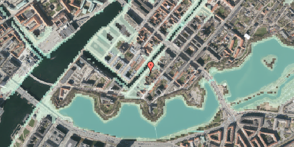 Stomflod og havvand på Overgaden Oven Vandet 24, 1. , 1415 København K