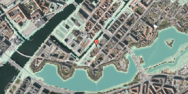 Stomflod og havvand på Overgaden Oven Vandet 30A, 3. tv, 1415 København K