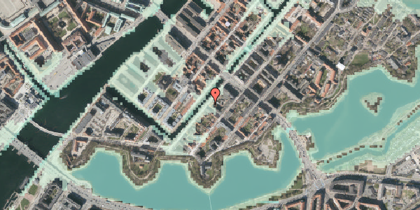 Stomflod og havvand på Overgaden Oven Vandet 32A, 3. 145, 1415 København K