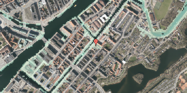 Stomflod og havvand på Overgaden Oven Vandet 54, 5. tv, 1415 København K
