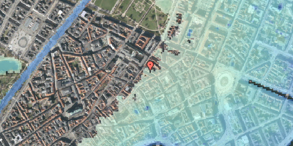 Stomflod og havvand på Pilestræde 43, st. , 1112 København K