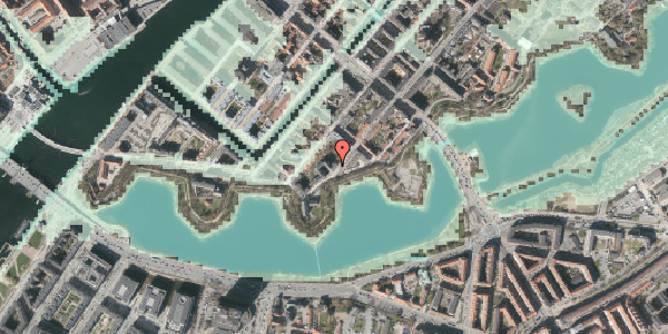 Stomflod og havvand på Prinsessegade 1, 4. tv, 1422 København K