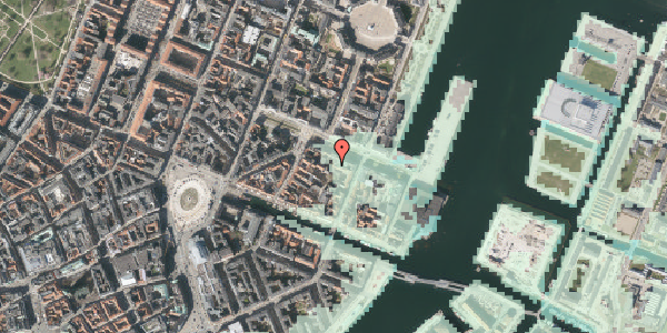 Stomflod og havvand på Sankt Annæ Plads 18A, 2. th, 1250 København K