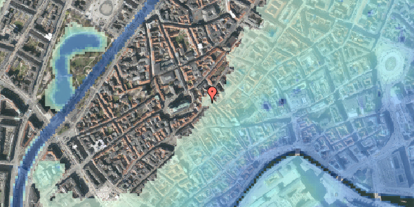 Stomflod og havvand på Skindergade 27, 2. th, 1159 København K