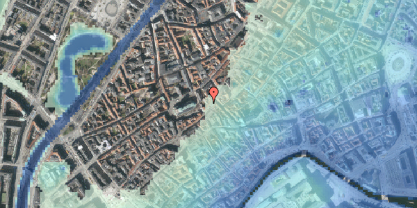 Stomflod og havvand på Skindergade 28, 4. , 1159 København K