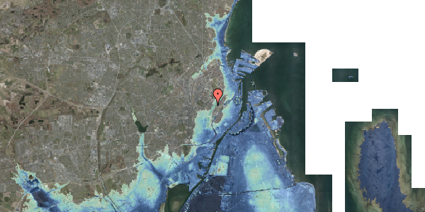 Stomflod og havvand på Sortedam Dossering 13B, st. , 2200 København N