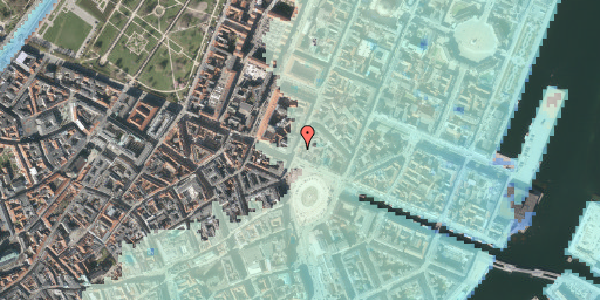 Stomflod og havvand på Store Kongensgade 6, 1. th, 1264 København K