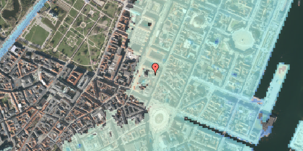Stomflod og havvand på Store Kongensgade 23A, 3. , 1264 København K