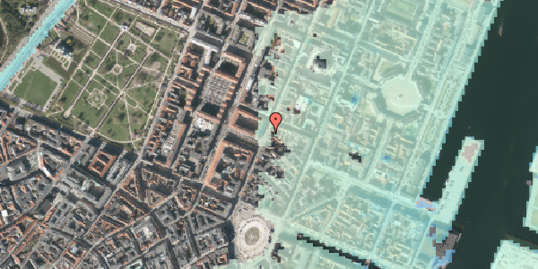 Stomflod og havvand på Store Kongensgade 48, 2. , 1264 København K