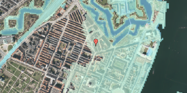 Stomflod og havvand på Store Kongensgade 118, 2. tv, 1264 København K