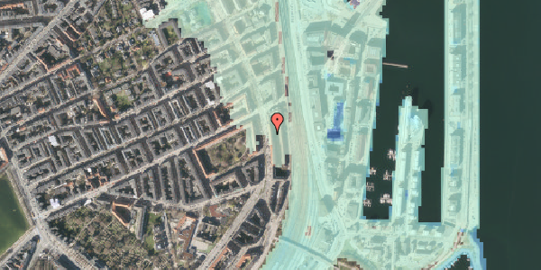 Stomflod og havvand på Strandboulevarden 16, 1. 1, 2100 København Ø
