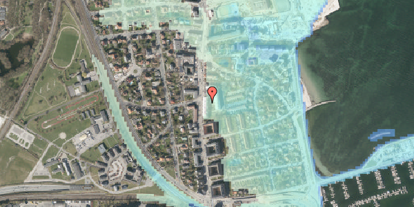 Stomflod og havvand på Strandvejen 22B, 1. 4, 2100 København Ø