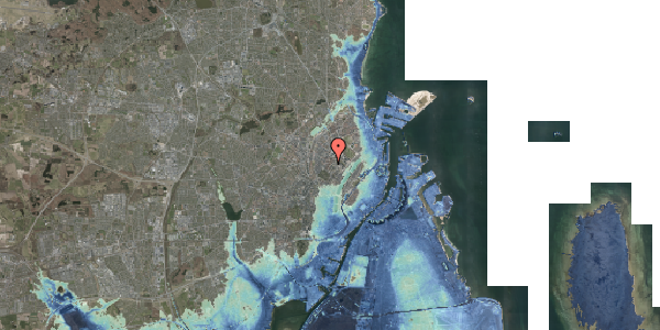 Stomflod og havvand på Tibirkegade 1, 4. tv, 2200 København N
