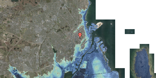 Stomflod og havvand på Tibirkegade 8, st. th, 2200 København N