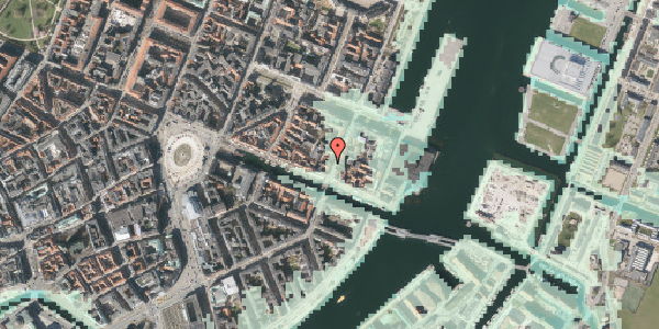 Stomflod og havvand på Toldbodgade 7, kl. , 1253 København K