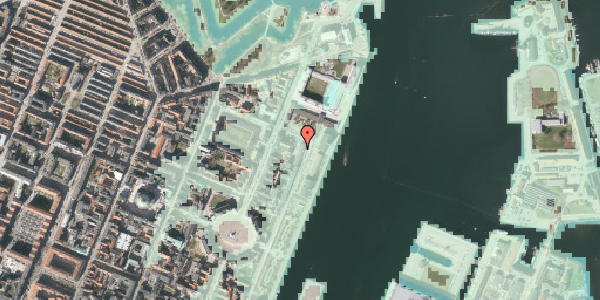 Stomflod og havvand på Toldbodgade 75, 1253 København K