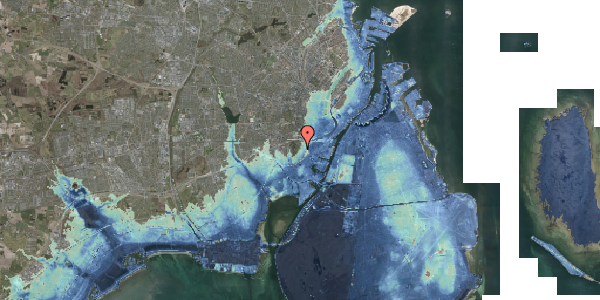 Stomflod og havvand på Tranehavegård 14, 3. 42, 2450 København SV