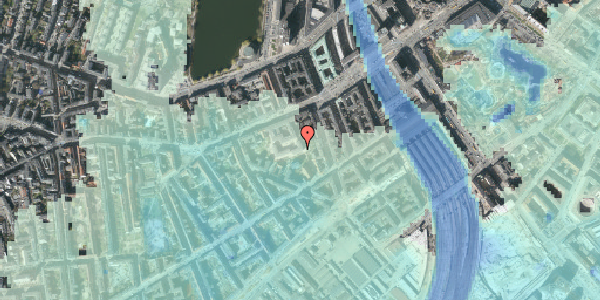 Stomflod og havvand på Vesterbrogade 29G, 1620 København V