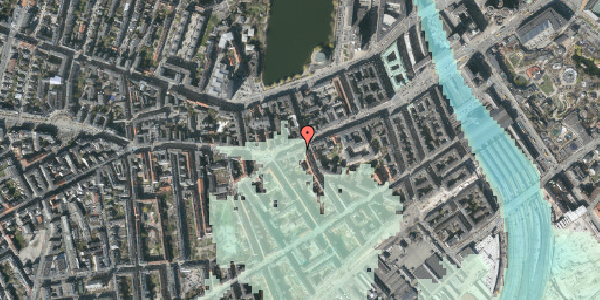 Stomflod og havvand på Vesterbrogade 39, kl. 1, 1620 København V