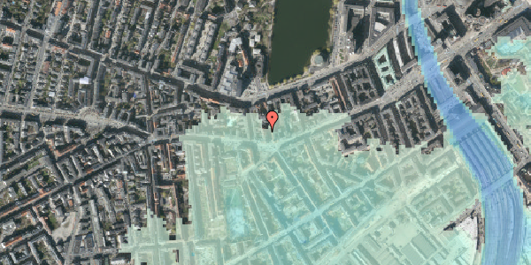 Stomflod og havvand på Vesterbrogade 44, kl. th, 1620 København V