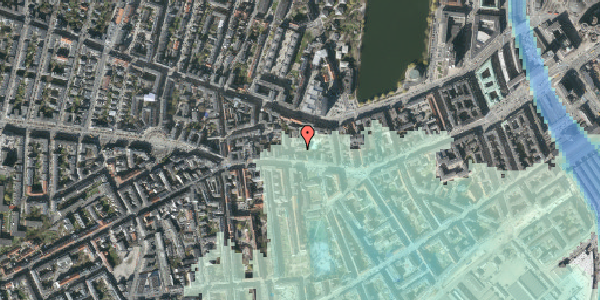 Stomflod og havvand på Vesterbrogade 62A, 4. th, 1620 København V