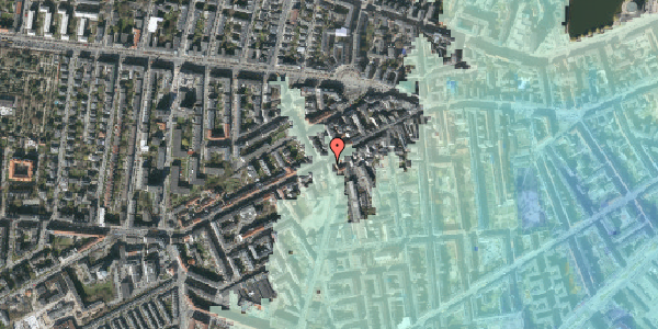 Stomflod og havvand på Vesterbrogade 101, kl. th, 1620 København V