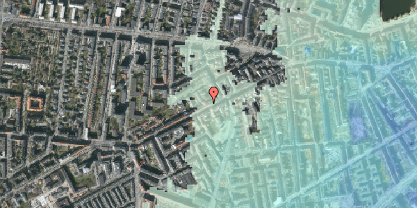 Stomflod og havvand på Vesterbrogade 112, kl. 1, 1620 København V