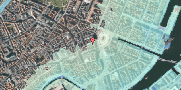 Stomflod og havvand på Østergade 7, 1. , 1100 København K