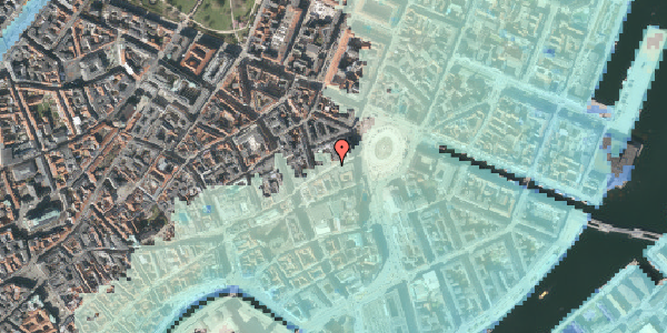 Stomflod og havvand på Østergade 14, 4. , 1100 København K
