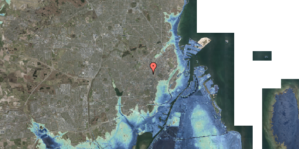 Stomflod og havvand på Nordre Fasanvej 155A, 2000 Frederiksberg