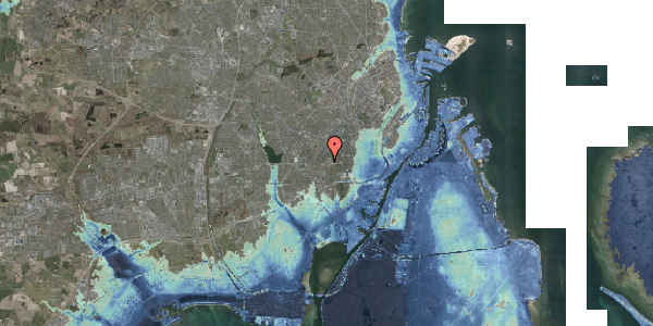 Stomflod og havvand på Roskildevej 40, st. th, 2000 Frederiksberg