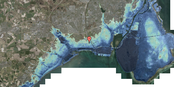 Stomflod og havvand på Albjergparken 11, 2660 Brøndby Strand