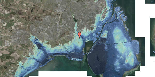 Stomflod og havvand på Risbjerggårds Alle 12, 2650 Hvidovre
