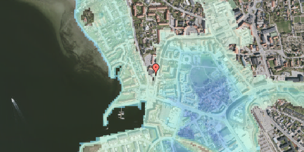 Stomflod og havvand på Færgevej 2B, 3600 Frederikssund