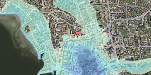 Stomflod og havvand på Torvet 1, 3600 Frederikssund