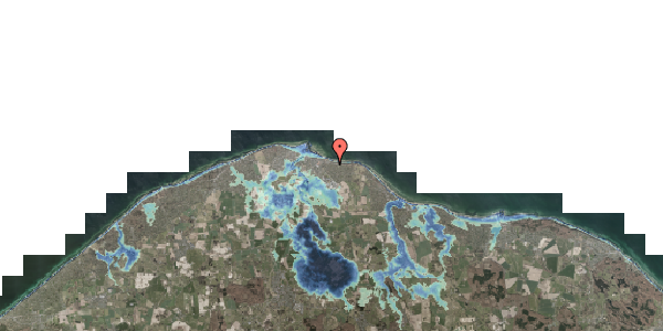 Stomflod og havvand på Svinget 28, 3250 Gilleleje
