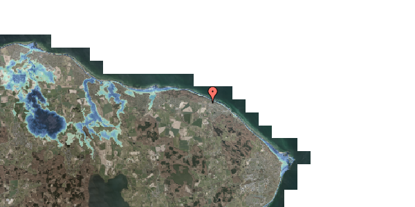 Stomflod og havvand på Krondrevet 27, 3140 Ålsgårde