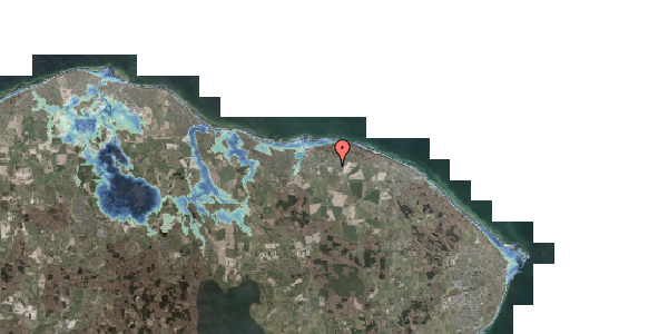 Stomflod og havvand på Sennepsbakken 28, 3100 Hornbæk