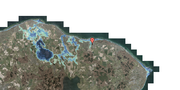 Stomflod og havvand på Solhøj 23, 3100 Hornbæk