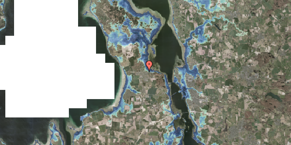Stomflod og havvand på Askevej 4, 3630 Jægerspris